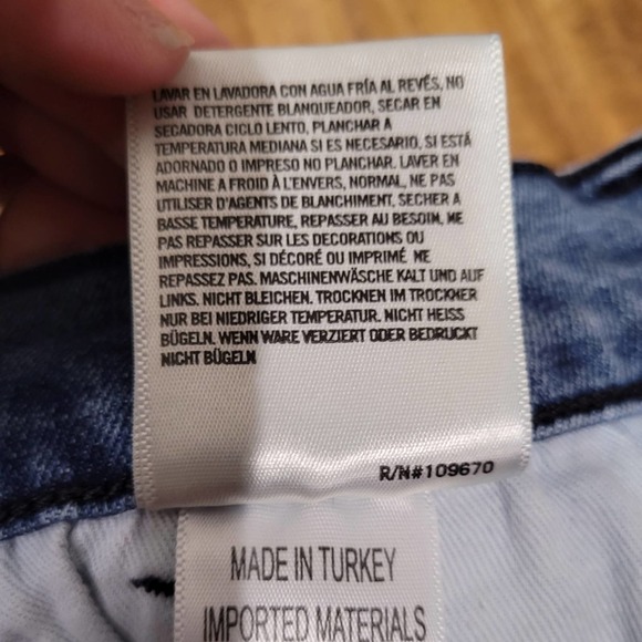 AGOLDE Sophie High Rise Skinny Crop Jeans in Spell Distressed Stretch Size 27 - Picture 7 of 8